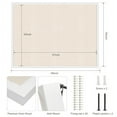 thumbnail image 3 of Large Bulletin Board 48x36 inch with Linen Cork Boards Wall Decor Hanging Pin Wood Framed Display Bulletin Cork Photo Picture Board Light for Room School Office 30-Pushpin White, 3 of 6