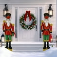 thumbnail image 2 of VEIKOUS 6ft Christmas Nutcracker Soldier Decor 3D W/ Scepter & Ground Stakes for Outdoor, Yard, 2 of 16