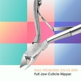thumbnail image 3 of Professional Cuticle Cutter Stainless Steel Cuticle Nippers with Sharp Blades and Double Spring Cuticle Clippers - Nail Cuticle Trimmer Tool for Manicure & Pedicure Beauty at Home/Spa/Saloon, 3 of 6