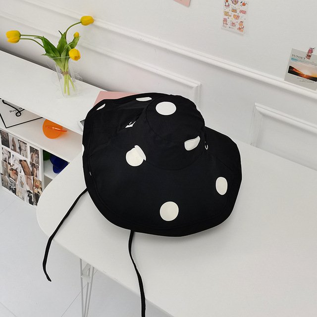 LinYooLi Chapeau de Pêcheur Pliable Protection Solaire UV pour Femmes, Large Bord Extérieur Mode Été