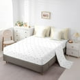 thumbnail image 3 of YST Gradient Ombre 7-Piece Bedding Set with Wave Lines Dots, Twin Size, Beige Greyish White, 3 of 4
