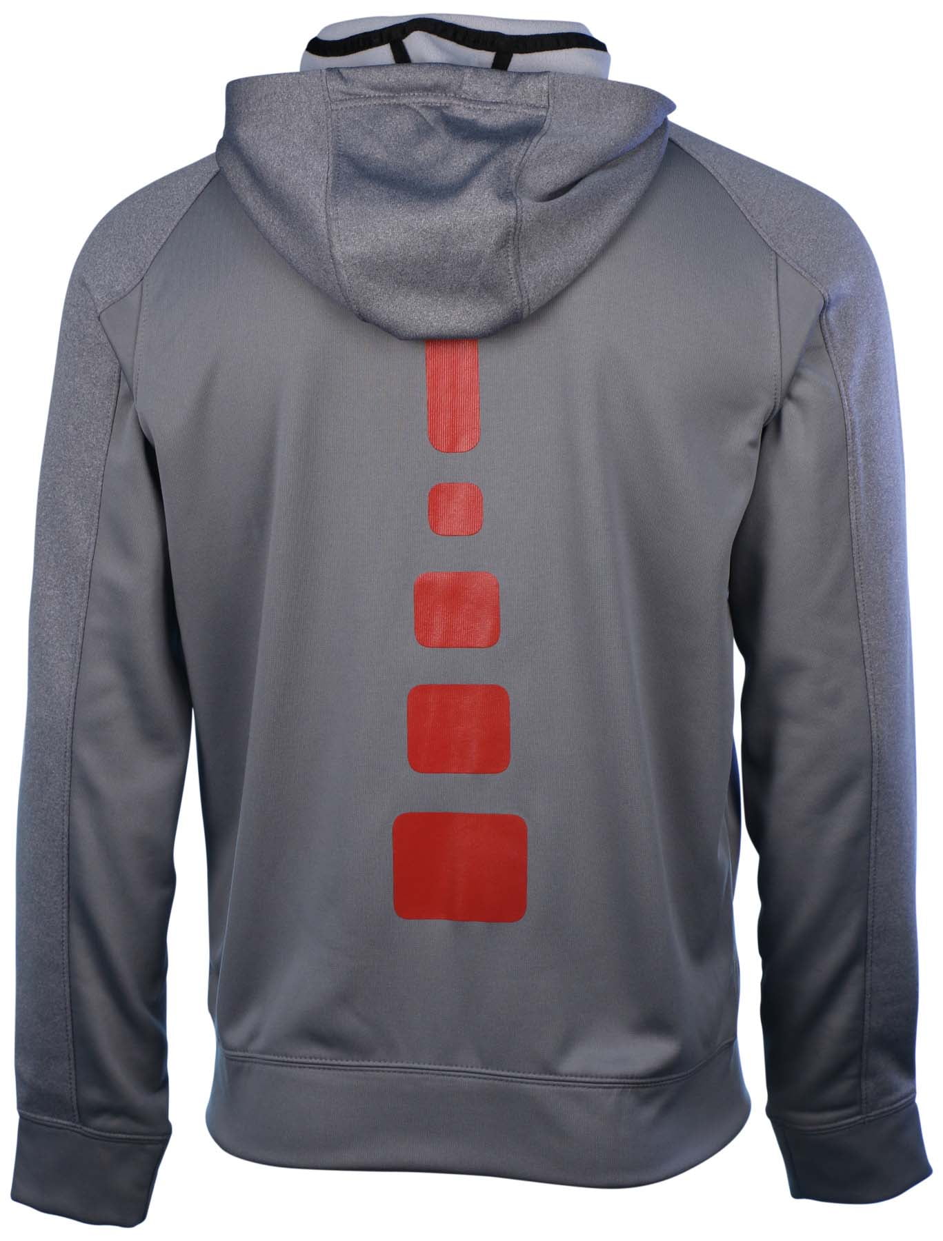 Elite Stripe Full Zip hoodie-Cool Grey 
