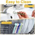 thumbnail image 4 of 8-pack Reusable Glass Straws, Colorful Glass Straws, 10 cm Short Straws with 1 Cleaning Brush, Cocktails, Milkshakes, Coffee, 4 of 5