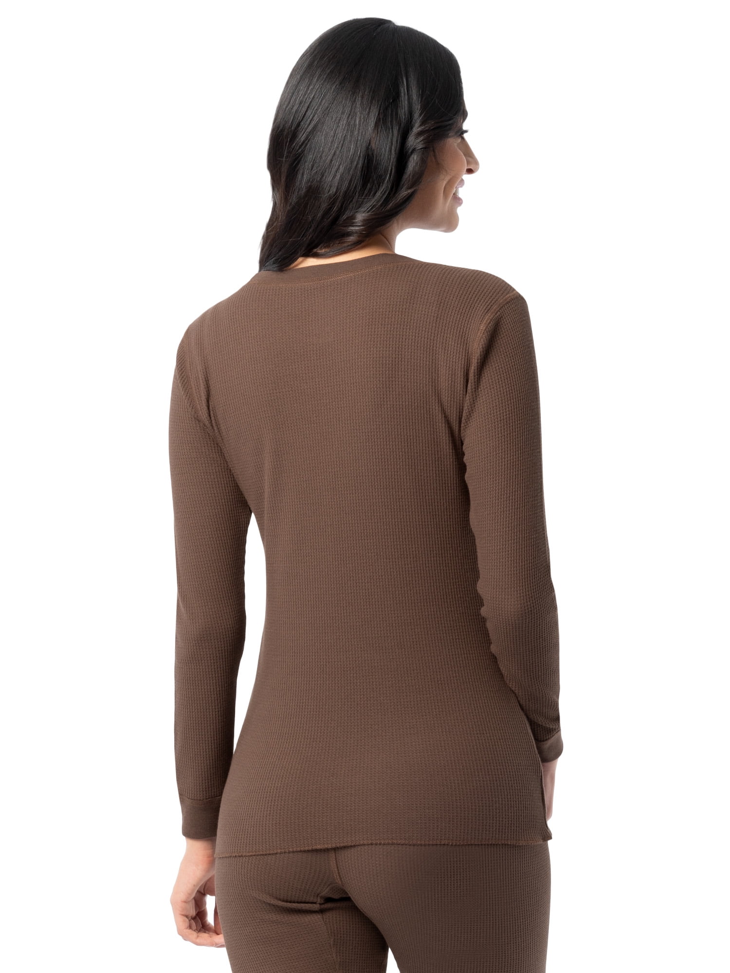 Fruit of the Loom Women's Recycled Waffle Thermal Top, Sizes XS-XXL