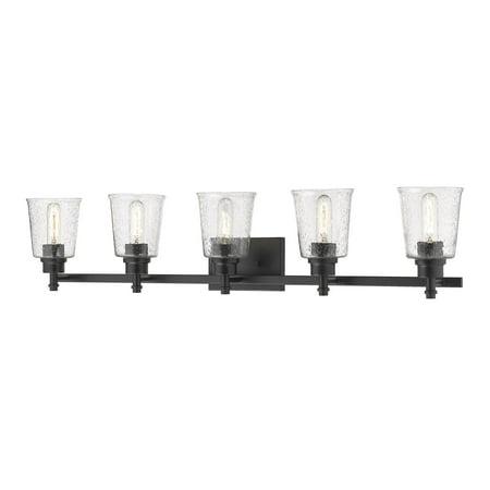 5-Light Vanity Light in Matte Black - Walmart.com