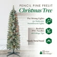 thumbnail image 5 of Home Heritage Stanley 5' Pine Artificial Christmas Tree, PreLit 150 Color Lights, 5 of 10