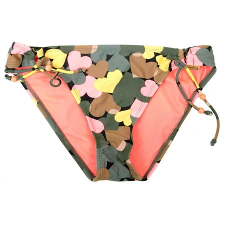 Hobie Women s Heart Print Tie Side Classic Bikini Swim Bottom