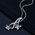 thumbnail image 3 of Fashion Jewelry New Popular Diamond Rhinestone Crystal Butterfly Necklace, 3 of 4