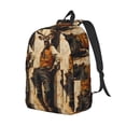 thumbnail image 2 of Yiaed Vintage Style Elk Print Backpack, Premium Laptop Backpack, Travel Backpack for Women, Lightweight Backpacks, Comfortable Back Pack-Medium, 2 of 5