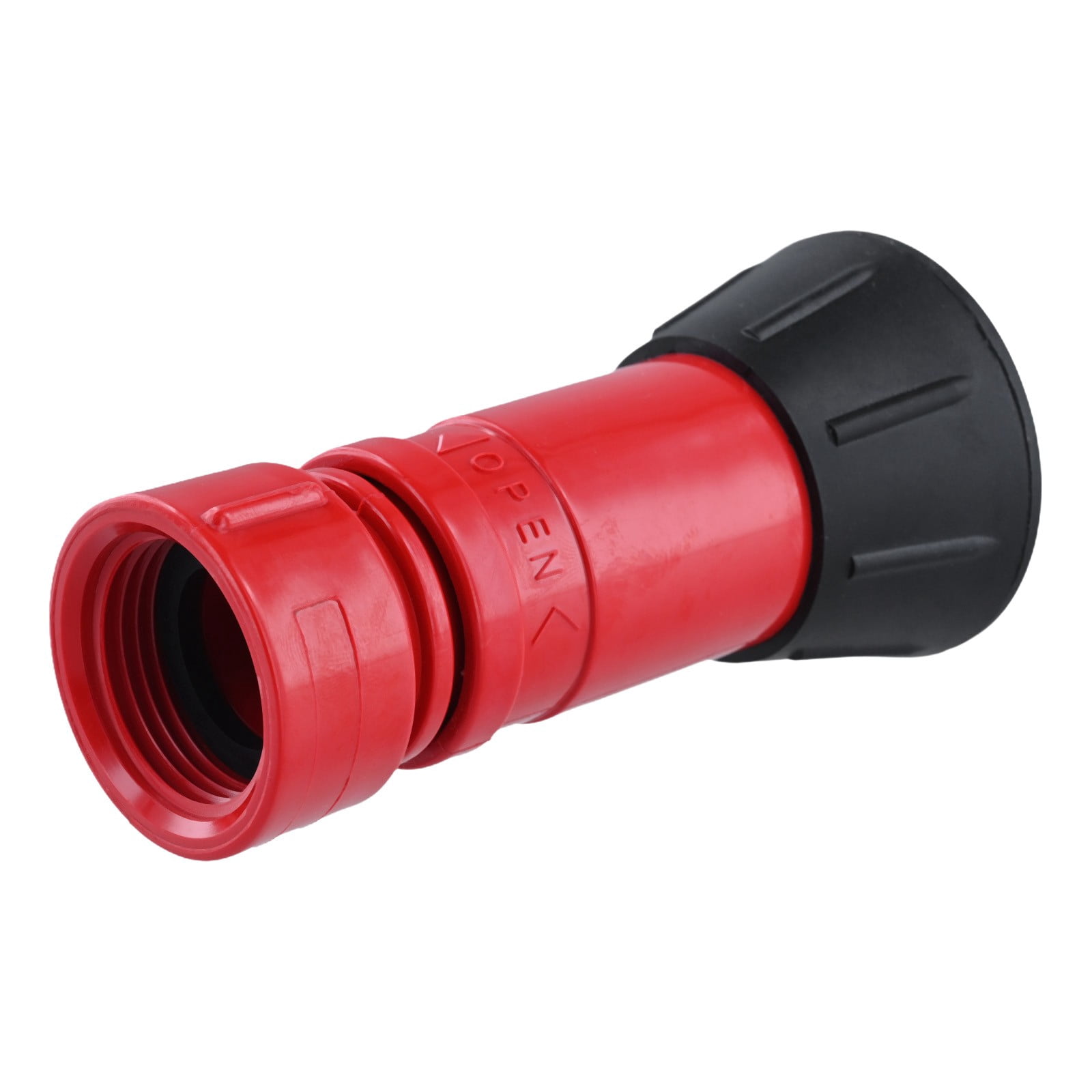 2 Pcs Fire Hose Nozzle 1 inch Heavy Duty Thermoplastic High Pressure Spray Nozzle for Fire Protection Landscaping Watering Flowers Vegetables Irrigation Sprinkler System Red