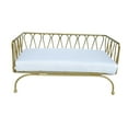 thumbnail image 4 of BELOVING Miniature Sofa 1:12 Scale Photography Props Ornament Mini Bench Chair Lounge Gold, 4 of 9