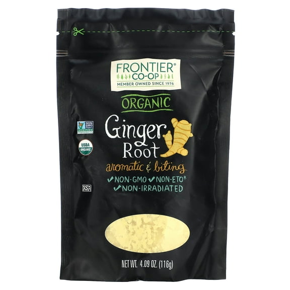 Frontier Natural Products Organic Ginger Root Ground 4.09 oz Bag