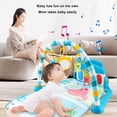 thumbnail image 3 of Piano De Tapete Para Bebé, Escenario Inteligente, Educación Musical Desmontable, Piano De Tapete Para Bebé Con Sonajeros Colgantes Para Fitness, 3 of 7