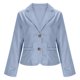 thumbnail image 5 of RKSTN Blazers for Women Oversized Lapel Single Breasted Button Cropped Blazer Business Suit Jacket Womens Casual Solid Plus Size Turndown Collar Loose Long Sleeve Professional Office Wear Blazer, 5 of 10