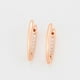 thumbnail image 3 of Aretes Arracadas en Forma de V Swarovski Oro Rosa 14K Lam rosa Unitalla, 3 of 7