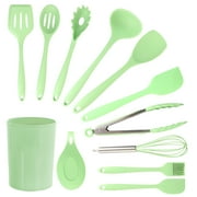 MegaChef Mint Green 12 Piece Silicone Cooking Utensils