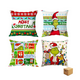 thumbnail image 1 of 4 Pcs Cojines Fundas Navideñas Decoracion 45x45cm Almohada Grinch Lab.G,  Verde, 1 of 5