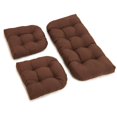 thumbnail image 1 of Juego de cojines de sofá con mechones de sarga en forma de U juego de 3 Chocolate Blazing Needles 93180-S3-TW-CH, 1 of 1