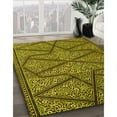 thumbnail image 2 of Ahgly Company Indoor Rectangle Patterned Golden Brown Yellow Area Rugs, 8' x 12', 2 of 6