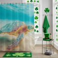 thumbnail image 5 of Shower Curtain, Underwater Ocean Sea Turtle Waterproof Shower Curtain Set with Hooks for Bathroom Showers,Stalls and Bathtubs,60x72In Summer Marine Life Beach, 5 of 9