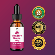 (5 Pack) Vitaburn Max Drop Supplement, Vita Burn Weight Management Support (10oz)