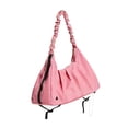 thumbnail image 4 of Bolsa de gimnasio para mujer, bolsa de viaje de nailon con separación de humedad y humedad, bandolera Rosa, 4 of 9