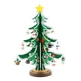 thumbnail image 1 of Adorno de árbol de Navidad de Estatua DIY Árbol de Navidad 3D, Decoración para Dormitorio Oficina Sala de , Soporte para fotografía Verde L Yotijar mini estatua de escritorio, 1 of 7