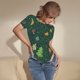 thumbnail image 3 of Fotbe Camp In The Forest Body de Mujer con Cuello Redondo y Mangas Cortas, Sin Mangas Ajustado, Suave, Cómodo y Básico-Large, 3 of 7