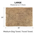 thumbnail image 3 of FurHaven Muddy Paws Super-Absorbent & Quick Dry Microfiber Pet Food Mat, Charcoal Gray, 3 of 10