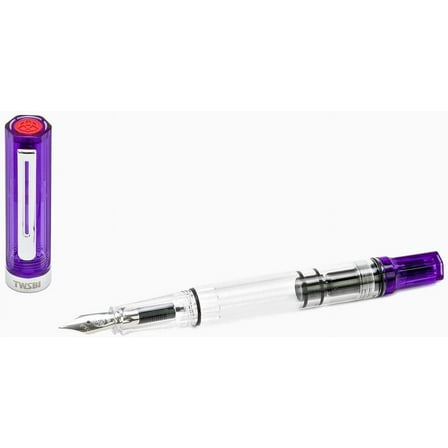 TWSBI ECO Transparent Purple Fountain Pen Stub1.1 nib