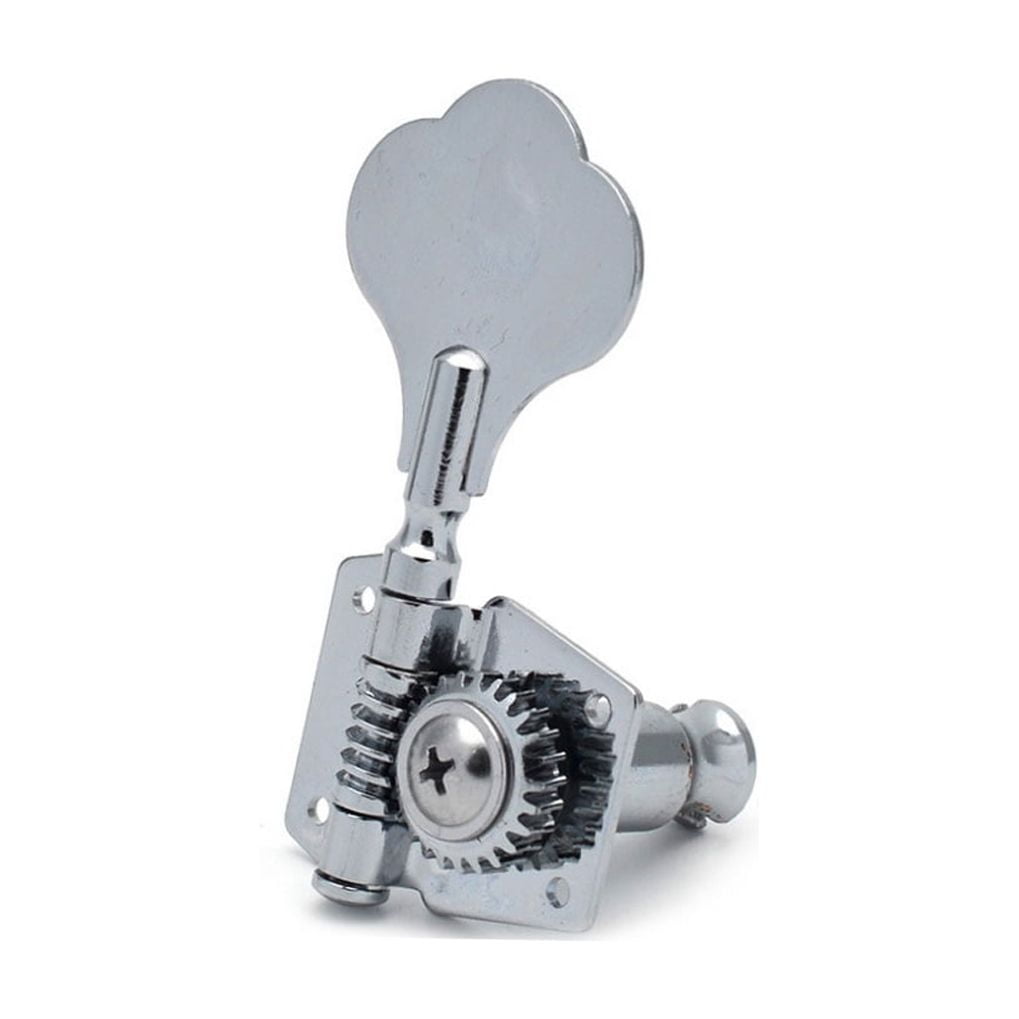 FENGGUIQU Bass Guitar Tuner Pegs Silver Replacement for Musicians 1 Set