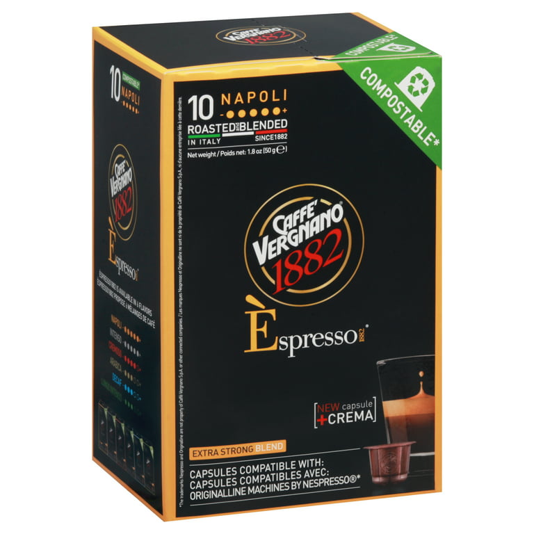 Caffe Vergnano Napoli Espresso Capsules 10-Count 