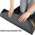 thumbnail image 3 of Black Gold Marble Pattern Hot Yoga Mat Towel Non Slip for Hot Yoga - Quick-Drying Yoga Mat Cover with 4 Corner Pockets with Travel Bag - Hot Yoga Towel Non Slip Grip Moisture Wicking Sweat 70"x26", 3 of 6