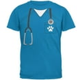 thumbnail image 1 of Halloween Vet Veterinarian Scrubs Costume Mens T Shirt, 1 of 1