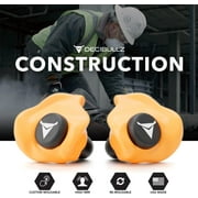 Decibullz Custom Molded Earplugs Pro Pack, One Size - Orange Bundle