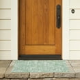 thumbnail image 3 of SAFAVIEH Courtyard Isolde Abstract Indoor/Outdoor Area Rug, Green Blue/Ivory, 9' x 12', 3 of 9
