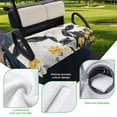 thumbnail image 5 of Golf Cart Seat Covers for 2 Seater,Farmhouse Cow Microfiber Cart Seat Towel Blanket,Spring Pastoral Yellow Floral Vintage Absorbent Breathable Non Slip Bench Seats Protector for Golf Course 51"x31", 5 of 9