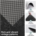 thumbnail image 3 of Gray and Black Checkerboard Pattern Kitchen Rugs Sets Of 3,Kitchen Runner Rugs Non Skid Washable,Decorative Kitchen Floor Mats for Kitchen,Sink,Laundry,17"x30"+ 17"x47" + 17"x59", 3 of 6