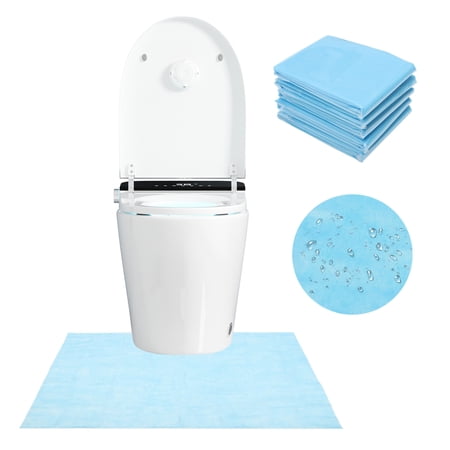 YIYIBYUS 25Pcs Disposable Toilet Mat U-shaped Contour Incontinence Pads Non-slip Waterproof Toilet Training Rug for Kids Bathrooms Floor