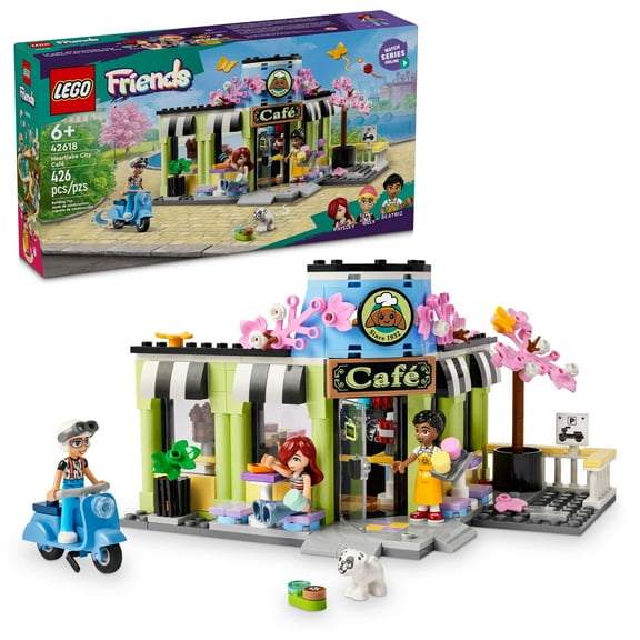 LEGO Friends Heartlake City Cafe Building Toy - Pretend Play Toys Figures & Playset for Kids, Girls & Boys, Ages 6  - Imaginative Play W/ Mini Dolls - Birthday Gift Idea - 42618