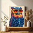 thumbnail image 6 of Glasses Owl Canvas Print Coffee Shop Dorm Home Bar Wall Art Decor, 6 of 8