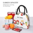 thumbnail image 5 of Yiaed Summer Gnome Print Lunch Bag Adult Insulated Lunch Box, Leakproof Cooler Food Lunch Containers Reusable High Capacity Lunch Tote Bags-One Size, 5 of 6