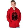 thumbnail image 3 of Big Bad Beard Dad Fathers Day Gift Men Big & Tall Zip Hoodie Brisco Brands 2X, 3 of 6
