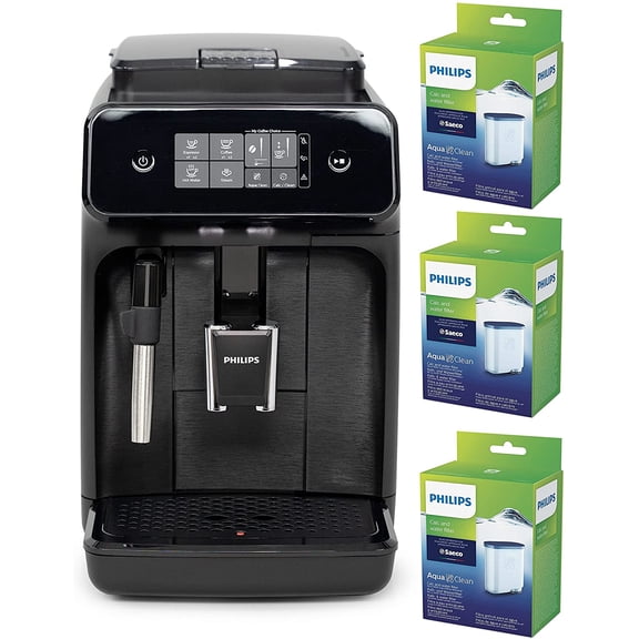 Philips 1200 Superautomatic Espresso Machine With 3 Aquaclean Filters | EP1220/04