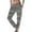 A-Grey186, variant on Women Boho Leaf Print Jogger Pants Elastic Waist Lightweight Breathable Trousers Beach Vacation Casual Bottoms