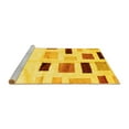 thumbnail image 2 of Ahgly Company Machine Washable Indoor Rectangle Solid Yellow Modern Area Rugs, 3' x 5', 2 of 4