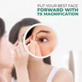 thumbnail image 3 of Jumbl 7X Magnifying Round Glass Makeup Mirror with Suction Cup, 3 of 8