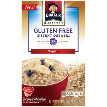 Quaker Gluten Free Instant Oatmeal Original 10 Packets Quaker Gluten Free Instant Oatmeal Original 10 Packets