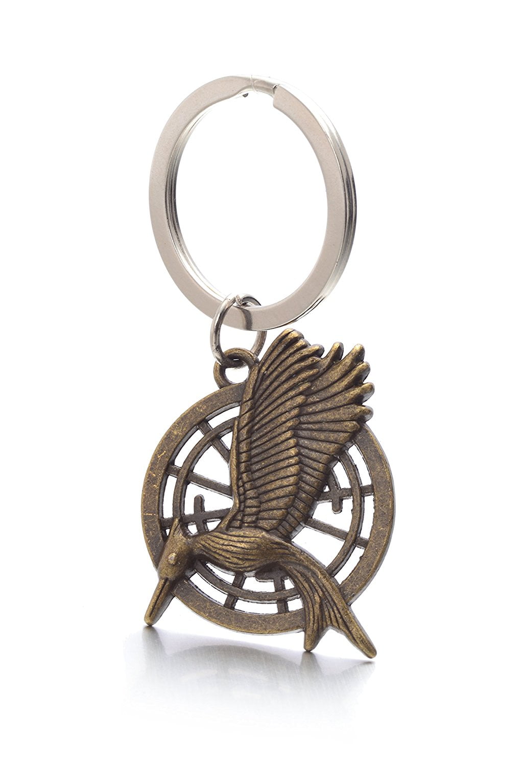 NEW SEALED The Hunger Games Mockingjay Logo Symbol Metal Keychain