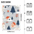 thumbnail image 2 of FORMRS 1-Subject Spiral Notebook 8" x 5" College Ruled 60 Refillable Sheet A5 Hard Cover, Gray Cartoon Houses, 2 of 7
